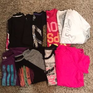 11 girls long and short sleeve shirts